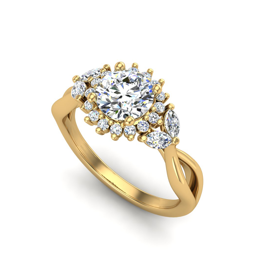 Laura Halo Engagement Ring